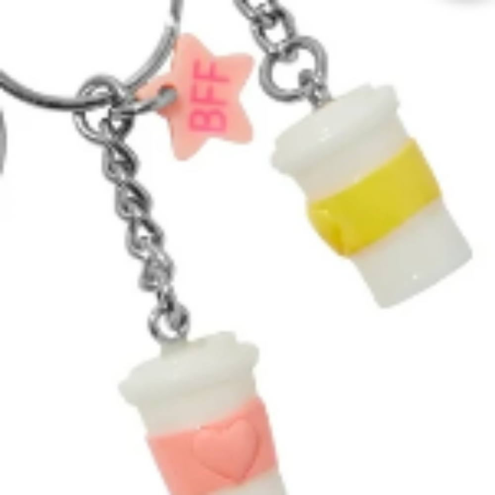 Two best friends tumbler cup key chain